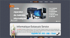 Desktop Screenshot of informatiqueoutaouais-service.com